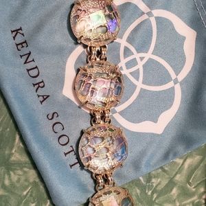 Kendra Scott Chunky Gold/Clear Bracelet